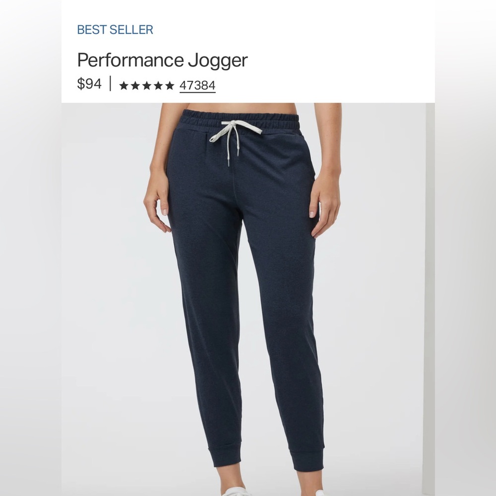 Vuori Performance Jogger in grey heather